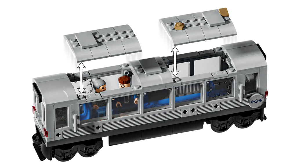 Lego Marvel Super Heroes Spider Man versus Doc Ock Subway Train Scene