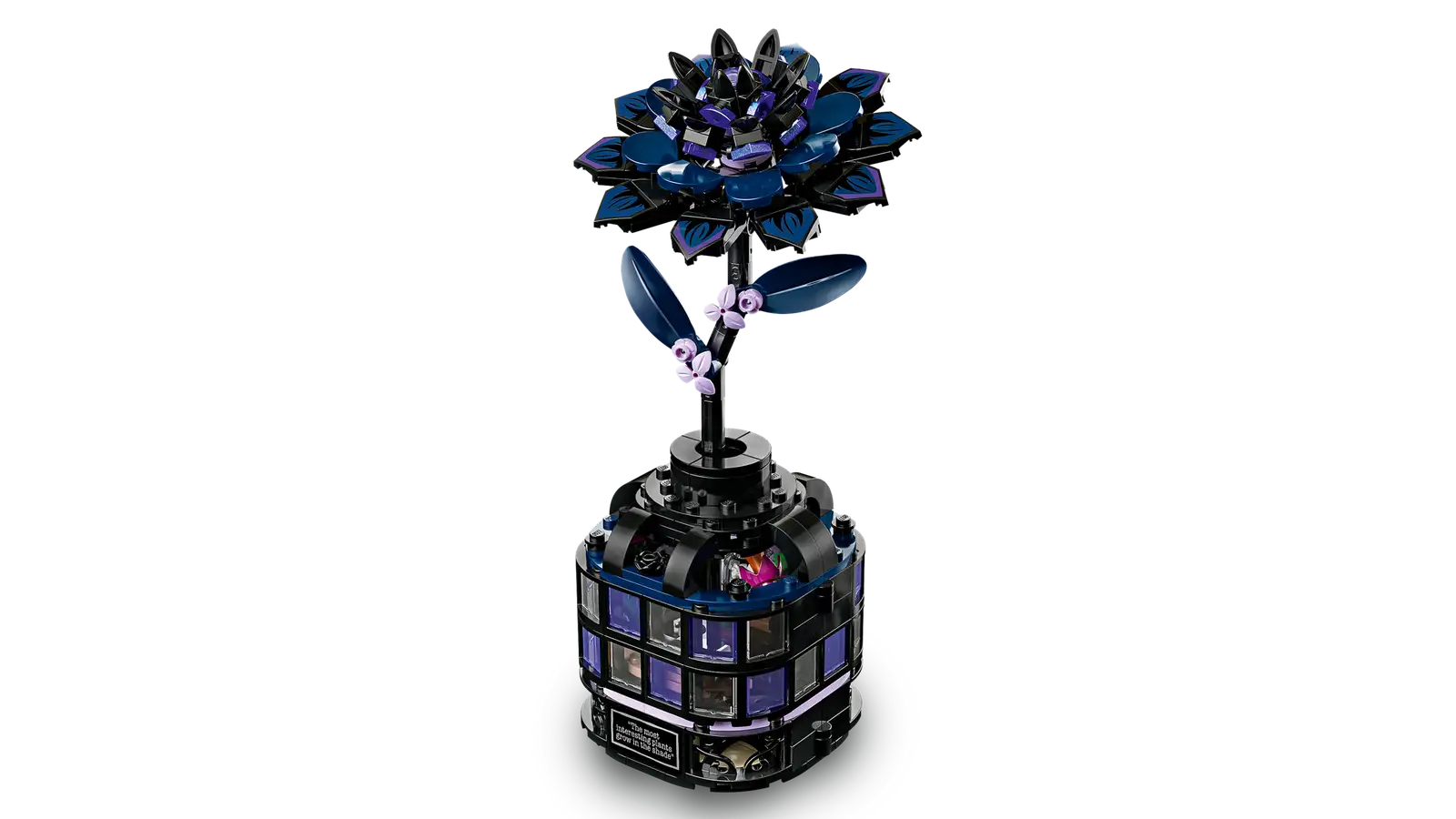 Lego Wednesday Black Dahlia Flower