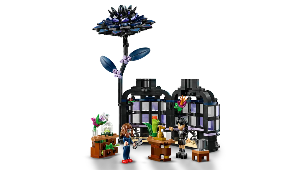 Lego Wednesday Black Dahlia Flower