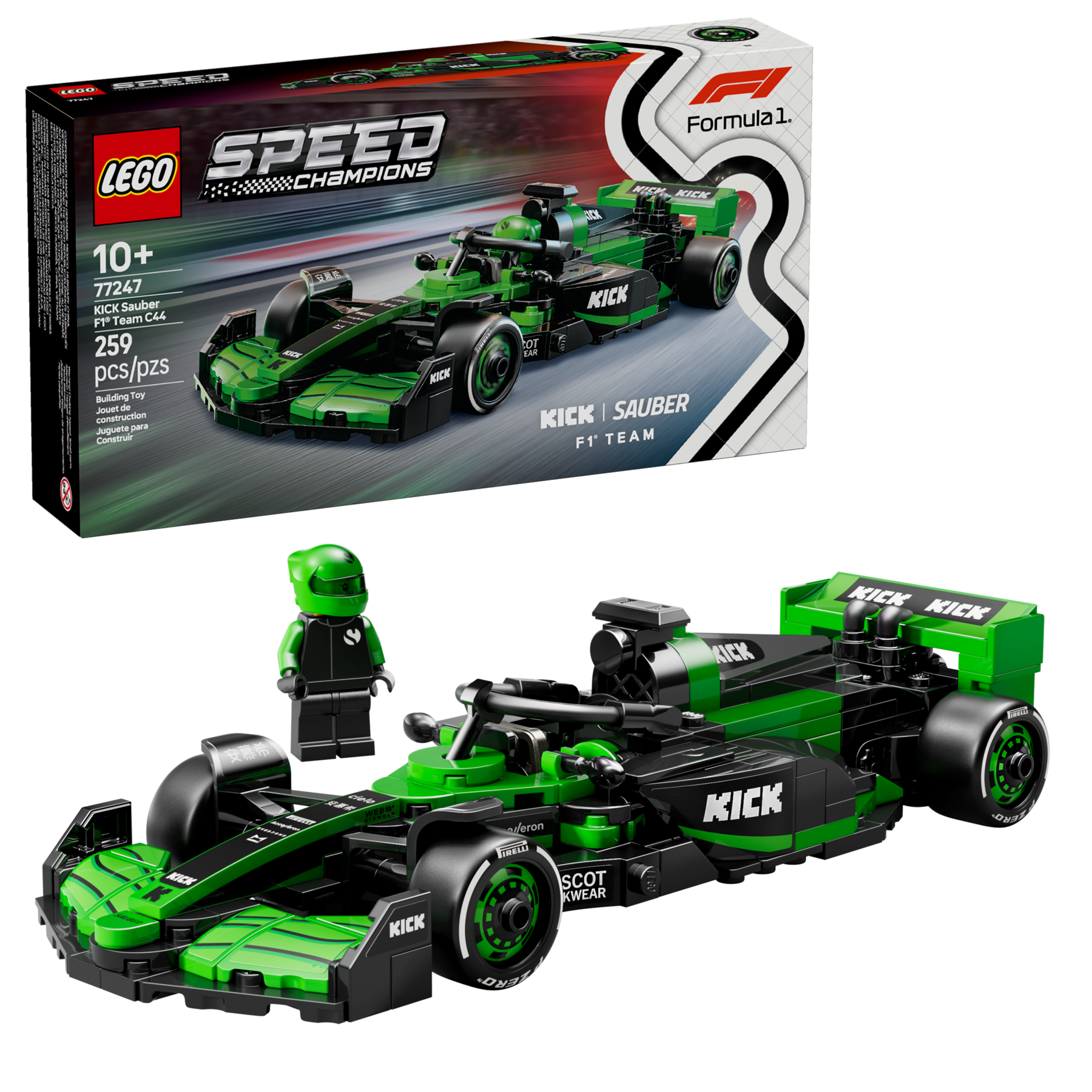 LEGO Speed Champions - KICK Sauber F1® Team C44 Race Car - 77247