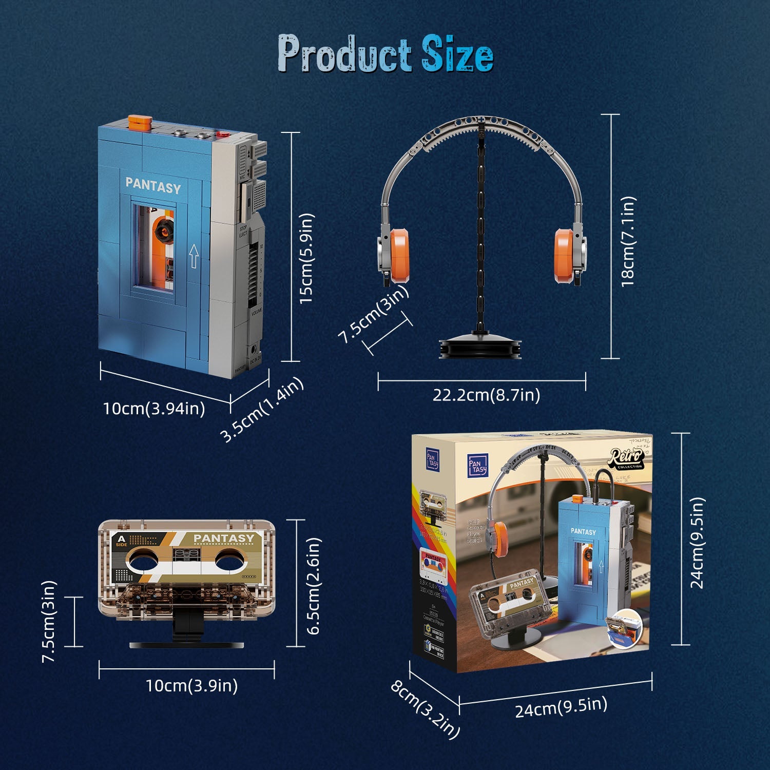 Pantasy Cassette Player 85039