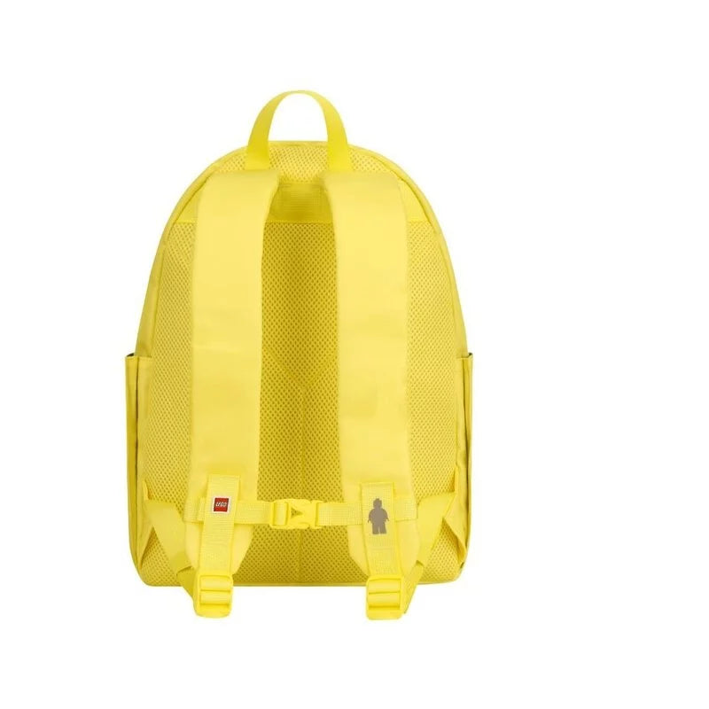 Yellow LEGO backpack on a white background