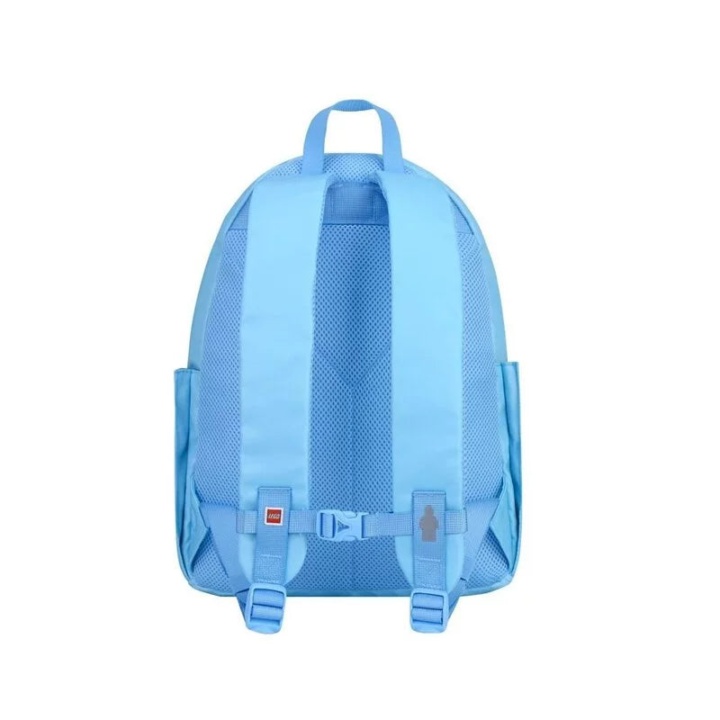 Light blue LEGO backpack on a white background