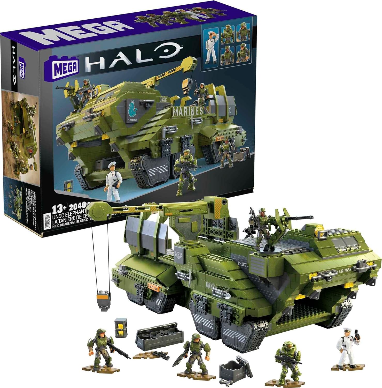 MEGA Halo Infinite UNSC Elephant Sandnest Tank