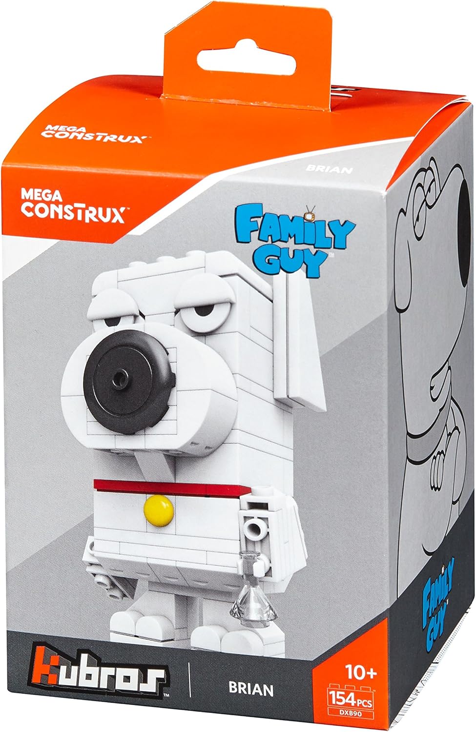 Mega Construx Kubros Family Guy Brian Rare Brick Collectible