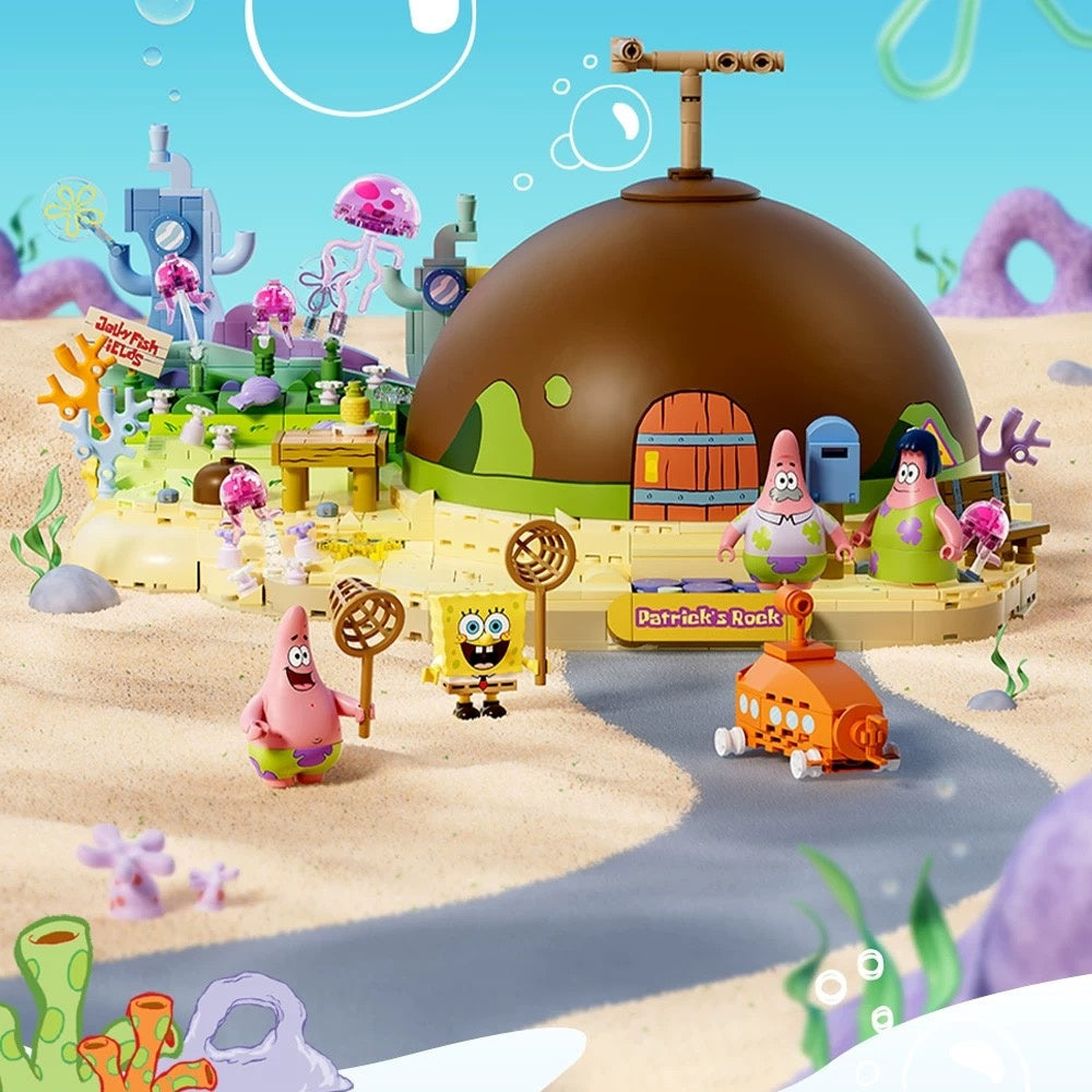 AREA-X Patrick Star Stone House SpongeBob SquarePants AB0089 Building Set-AREAX-Bricking Lebanon