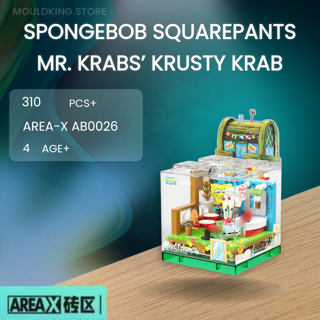 AREA-X SpongeBob SquarePants Mr. Krabs’ Krusty Krab AB0026 Building Set-AREAX-Bricking Lebanon
