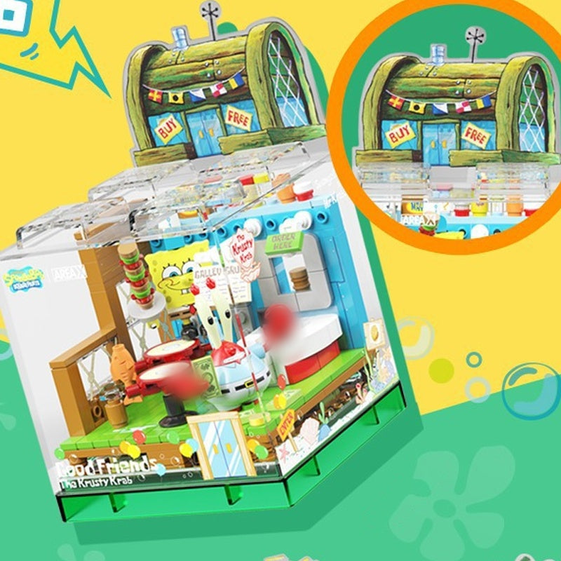 AREA-X SpongeBob SquarePants Mr. Krabs’ Krusty Krab AB0026 Building Set-AREAX-Bricking Lebanon