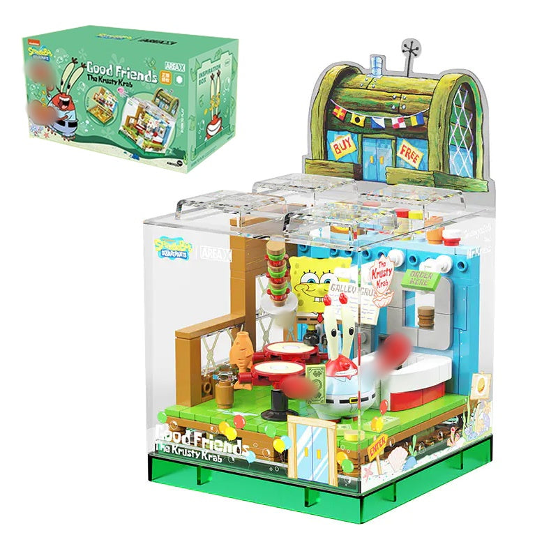 AREA-X SpongeBob SquarePants Mr. Krabs’ Krusty Krab AB0026 Building Set-AREAX-Bricking Lebanon