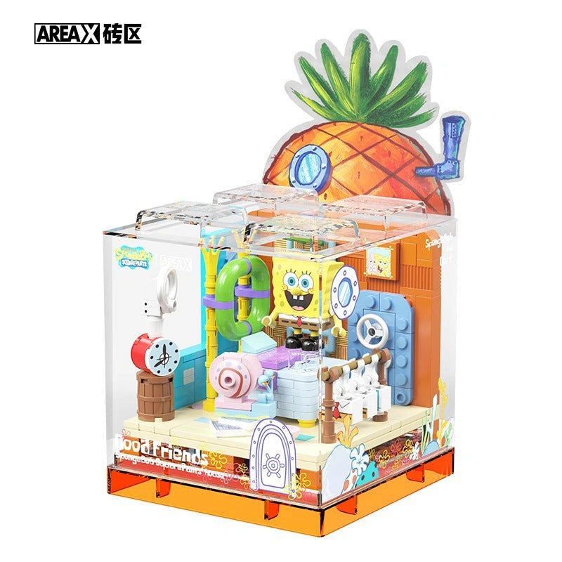 Area-X SpongeBob SquarePants Good Friends Pineapple House Building Set AB0023-AREAX-Bricking Lebanon