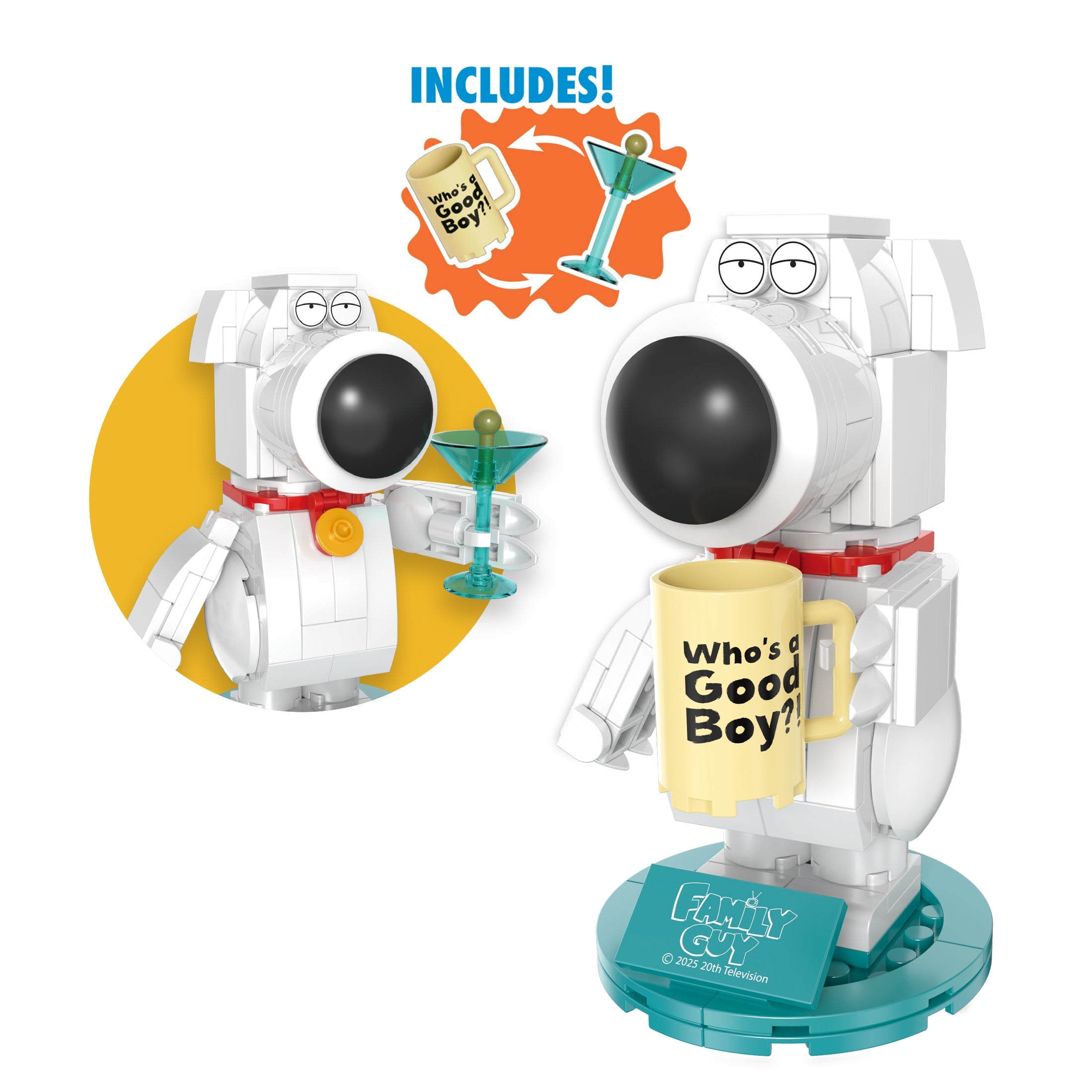 Brickcraft - Family Guy Brian Griffin Figure - 72221 building set