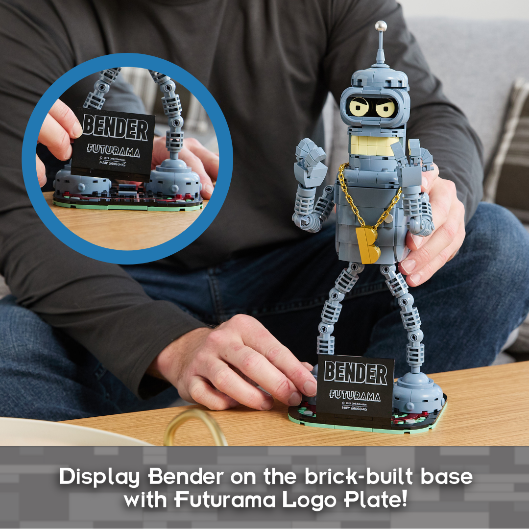 Brickcraft Futurama Bender Posable Robot Figure Collectible Display building set