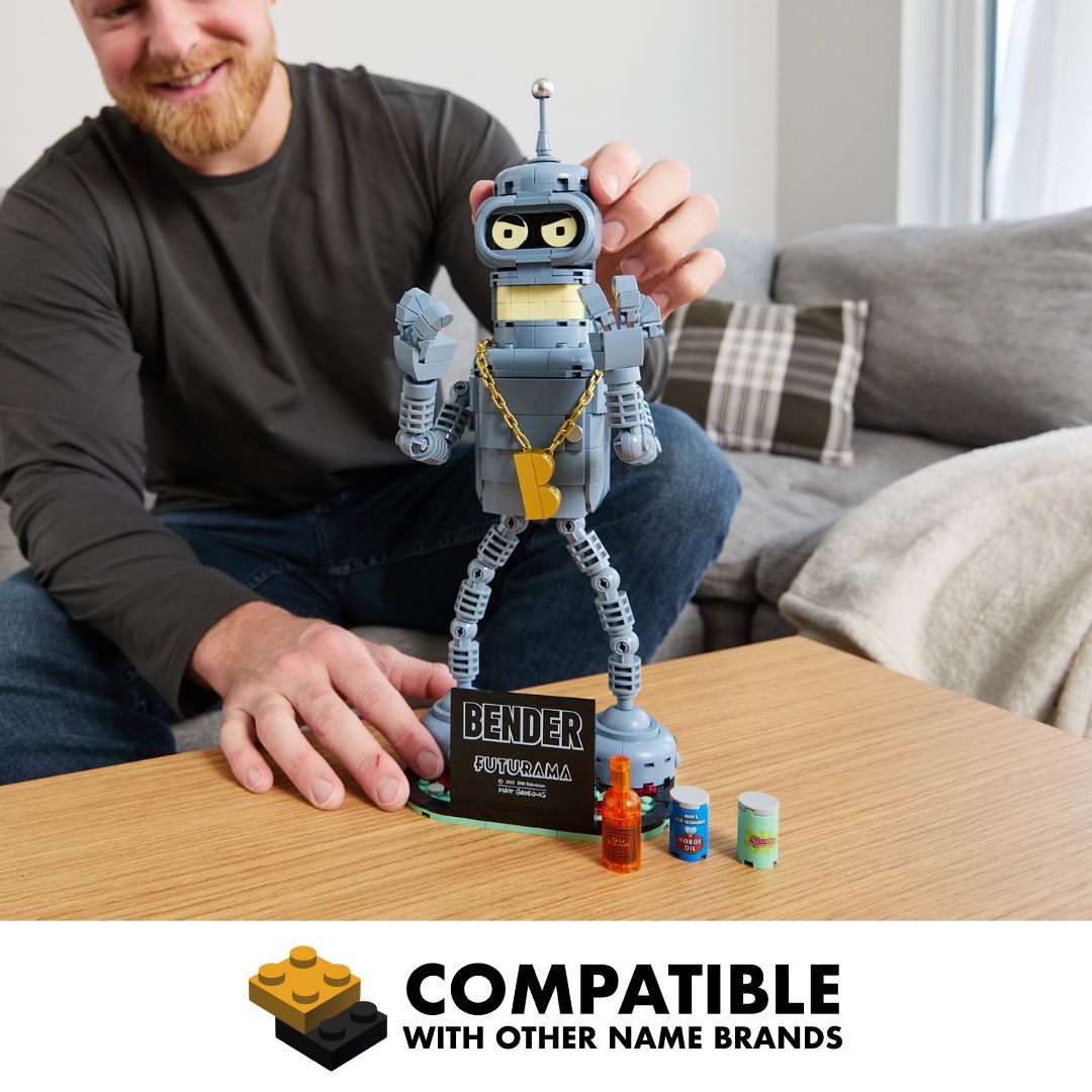 Brickcraft Futurama Bender Posable Robot Figure Collectible Display building set