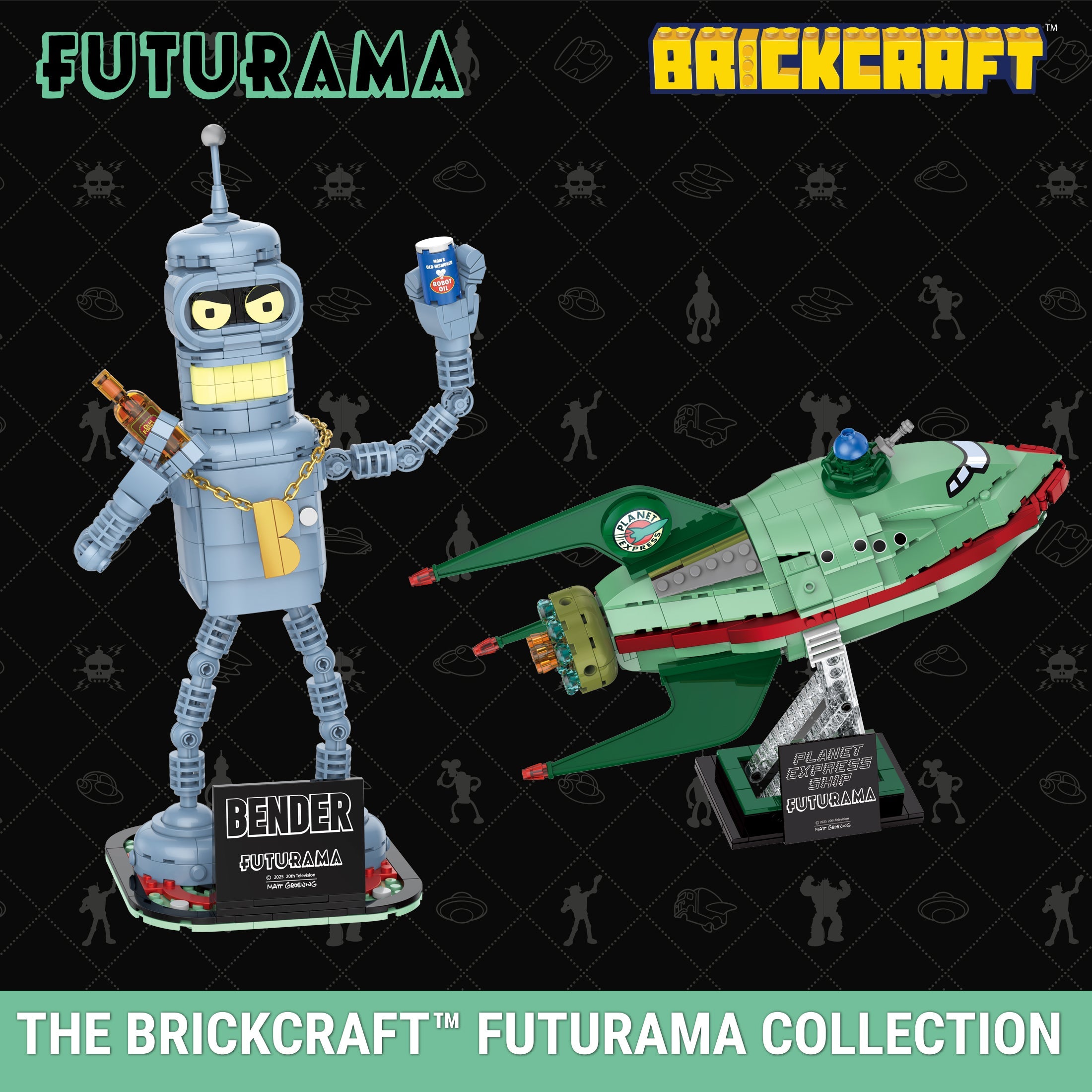 Brickcraft Futurama Bender Posable Robot Figure Collectible Display building set