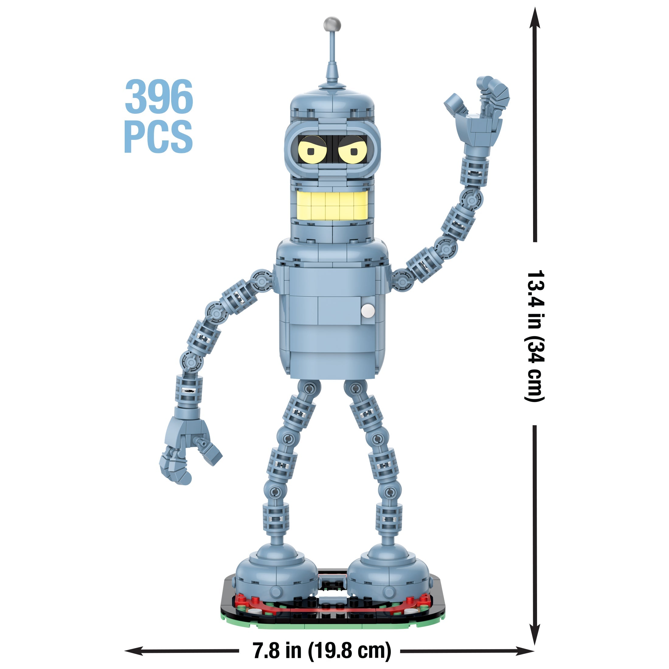 Brickcraft Futurama Bender Posable Robot Figure Collectible Display building set