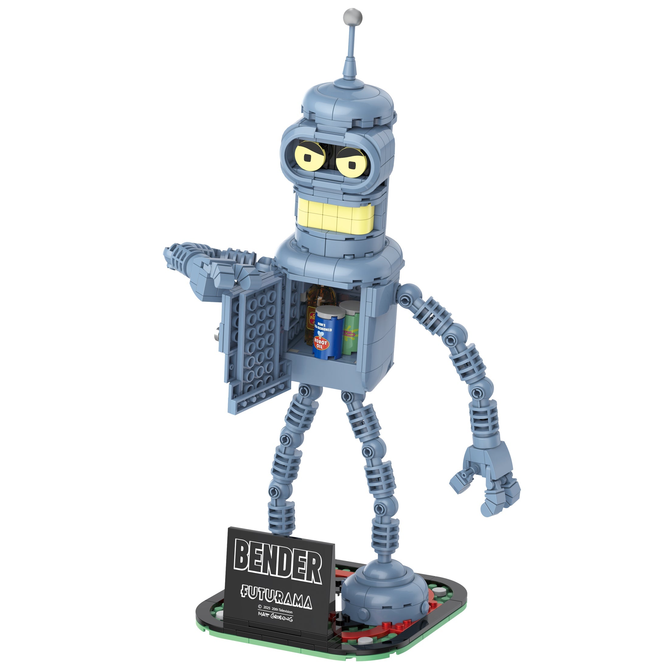 Brickcraft Futurama Bender Posable Robot Figure Collectible Display building set