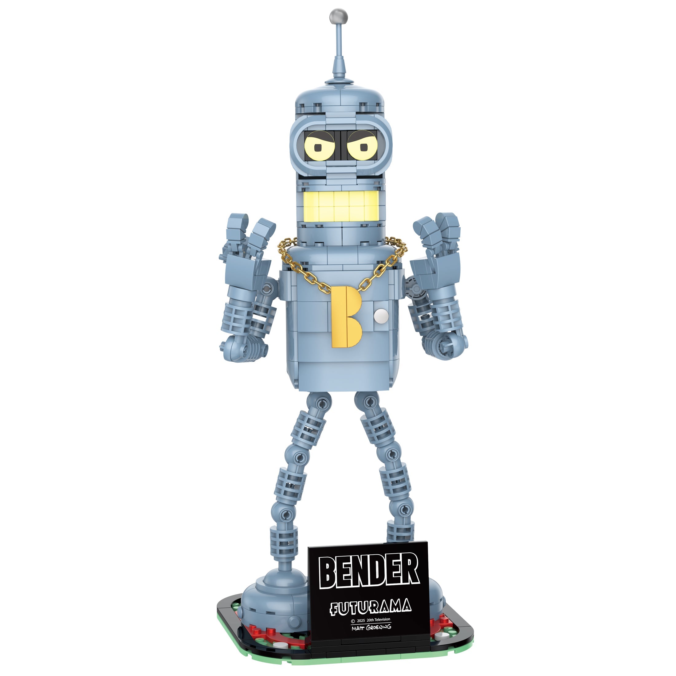 Brickcraft Futurama Bender Posable Robot Figure Collectible Display building set