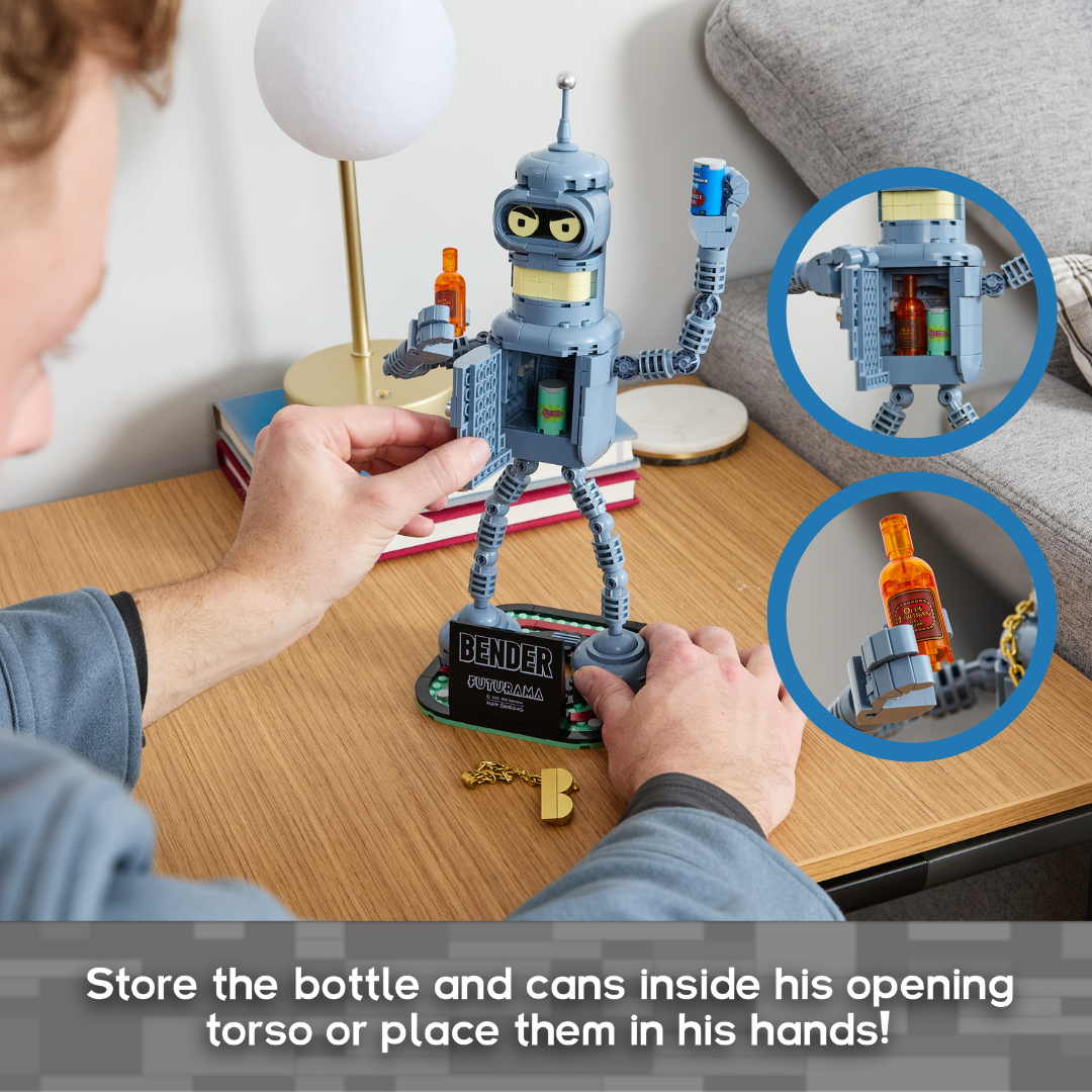 Brickcraft Futurama Bender Posable Robot Figure Collectible Display building set