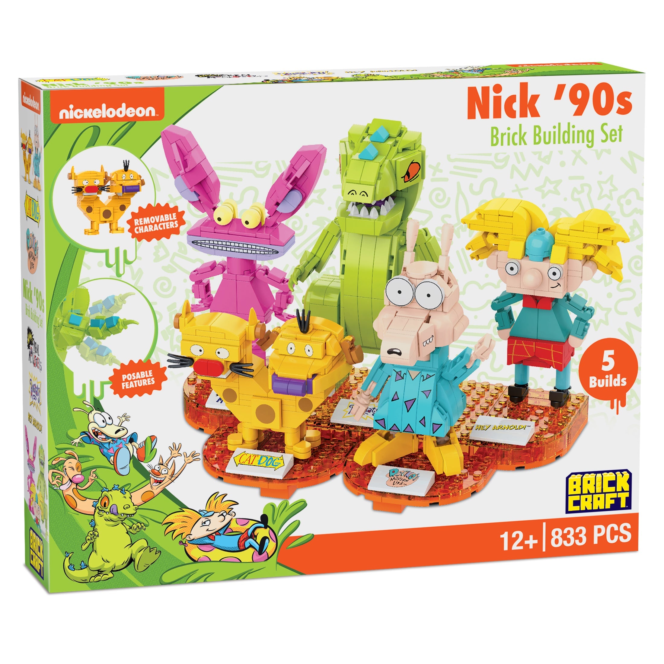 Brickcraft - Nick 90's Nickelodeon Brick Set Collectible - 72093NCK
