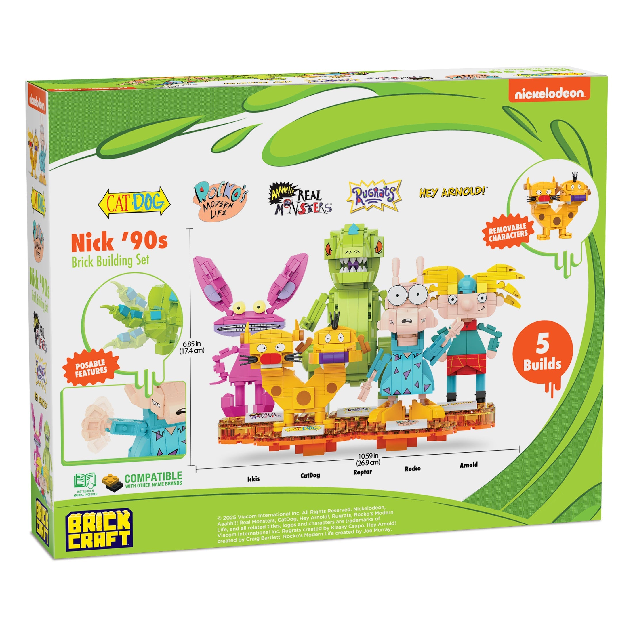 Brickcraft - Nick 90's Nickelodeon Brick Set Collectible - 72093NCK
