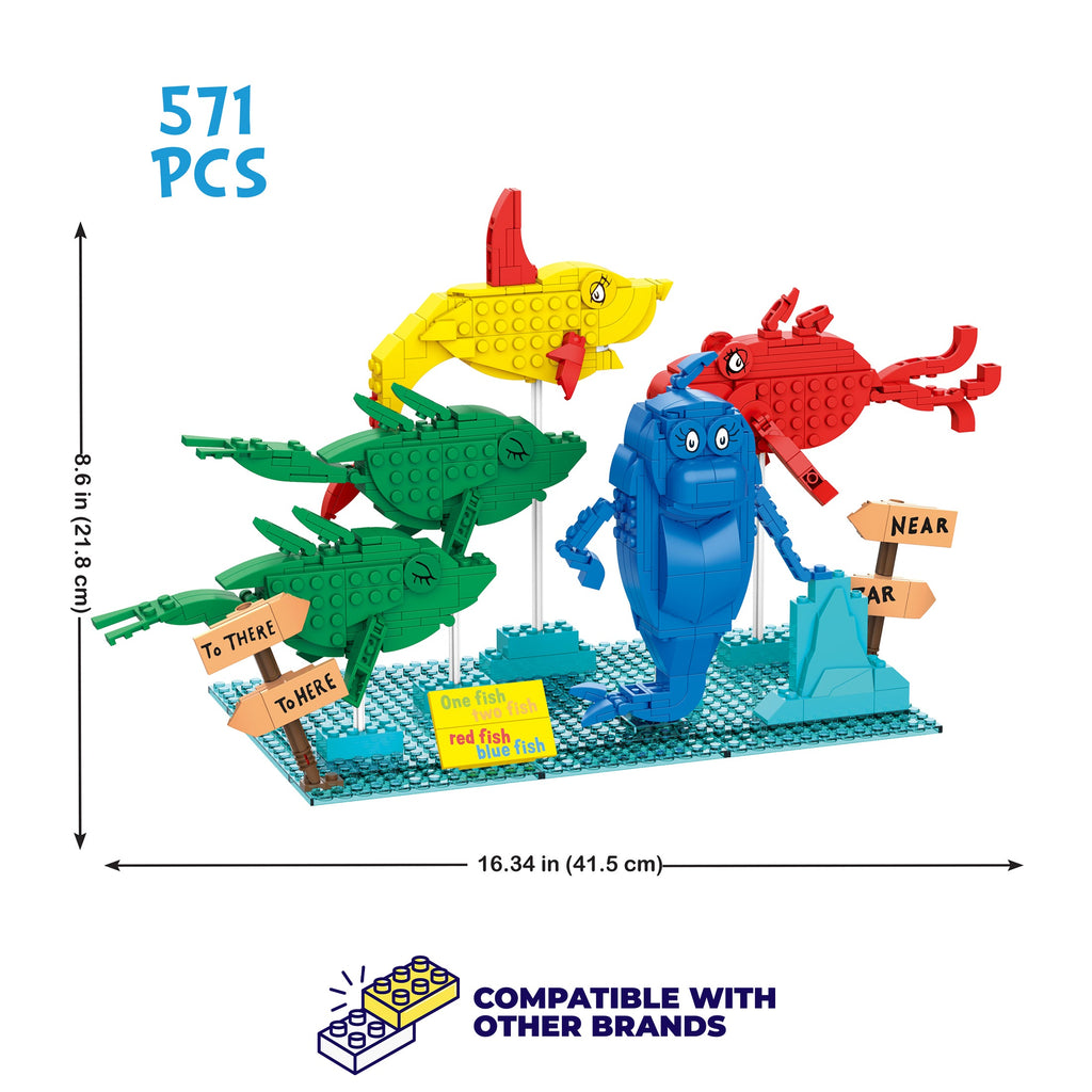 Brickcraft - One Two Red Blue Fish Set - 72153SUS