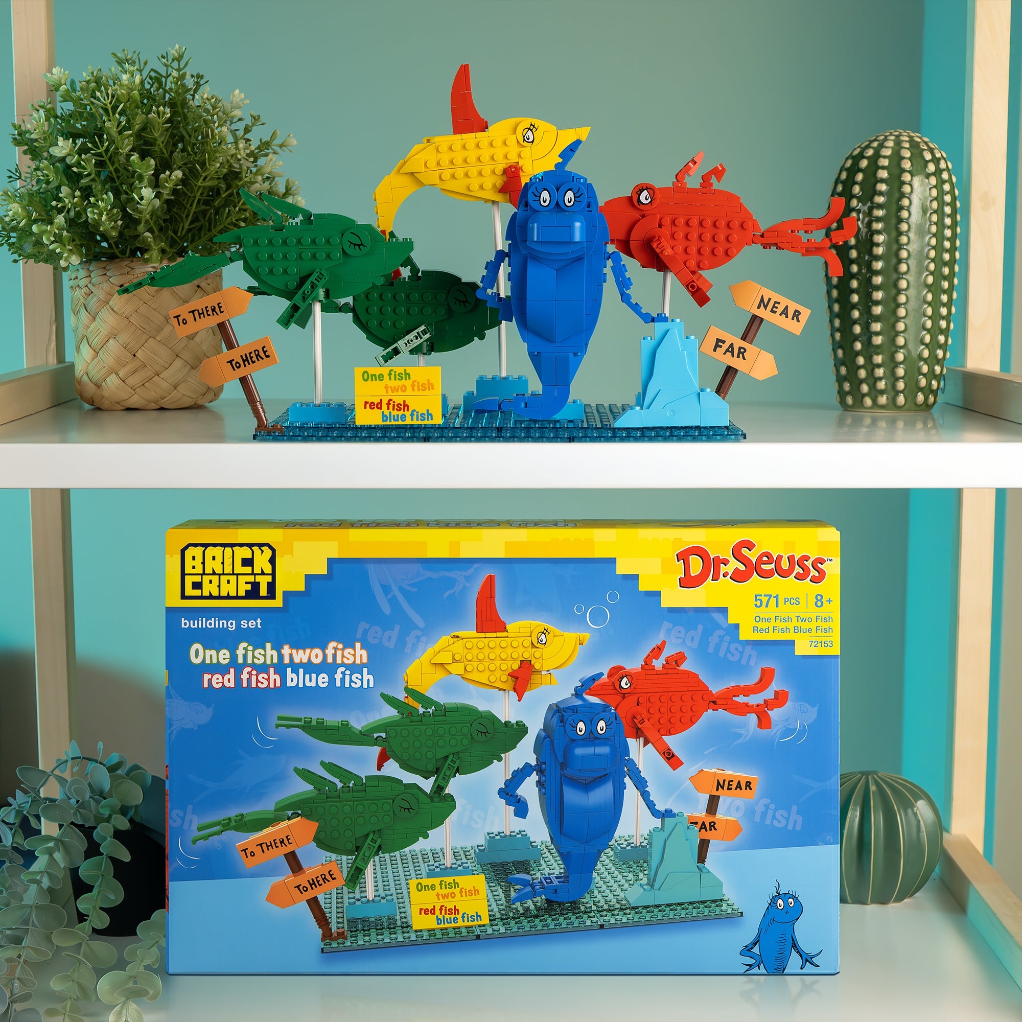 Brickcraft - One Two Red Blue Fish Set - 72153SUS