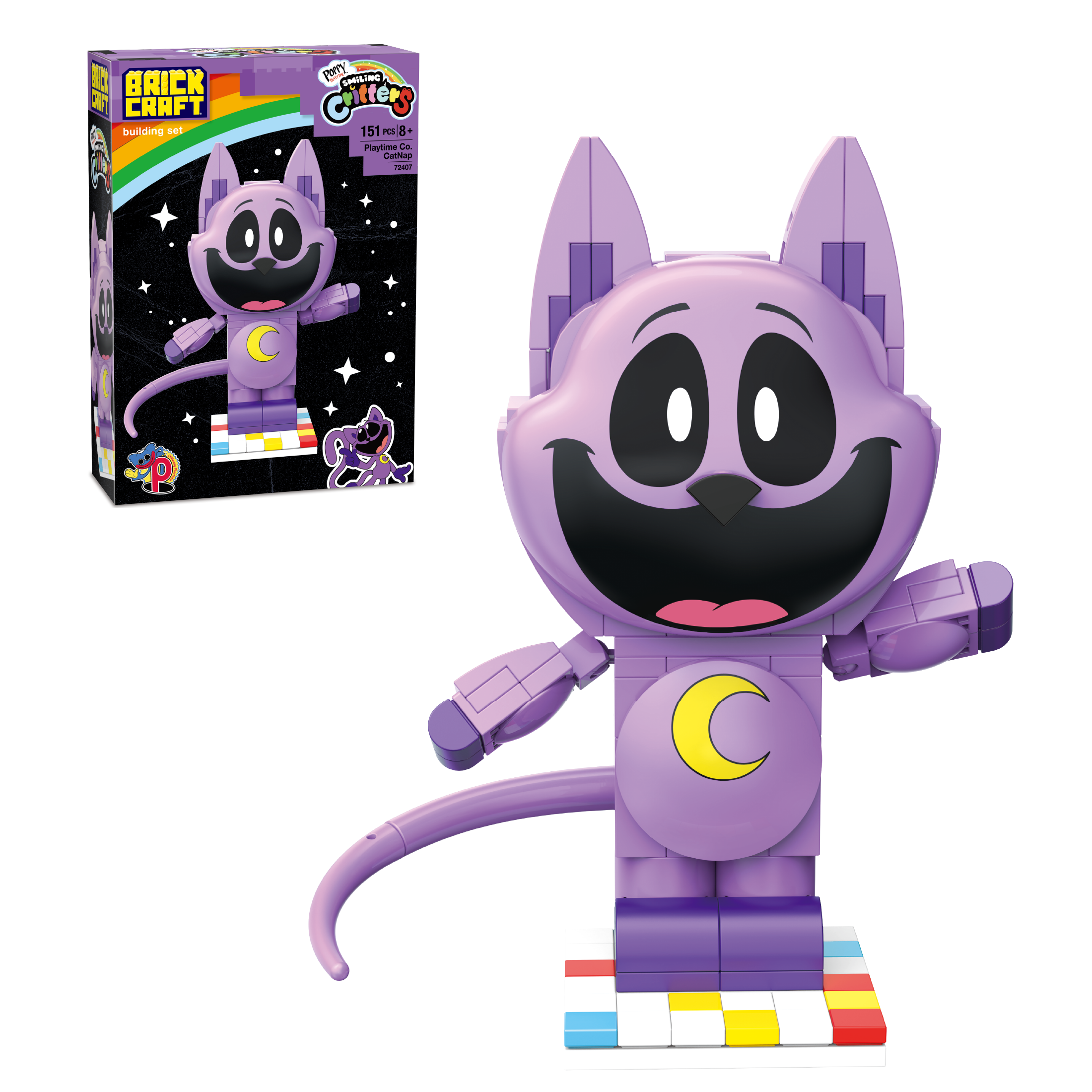 Brickcraft Smiling Critters CatNap - Lavender - 72407PPT
