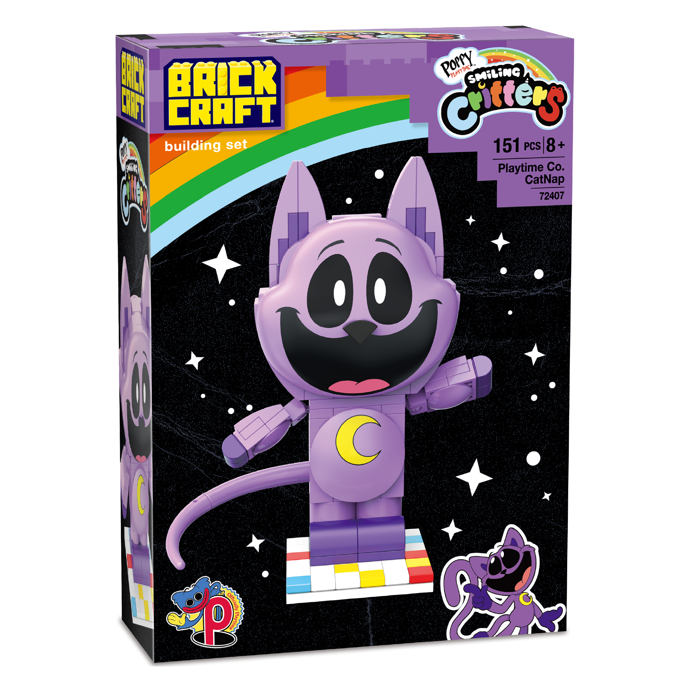 Brickcraft Smiling Critters CatNap - Lavender - 72407PPT