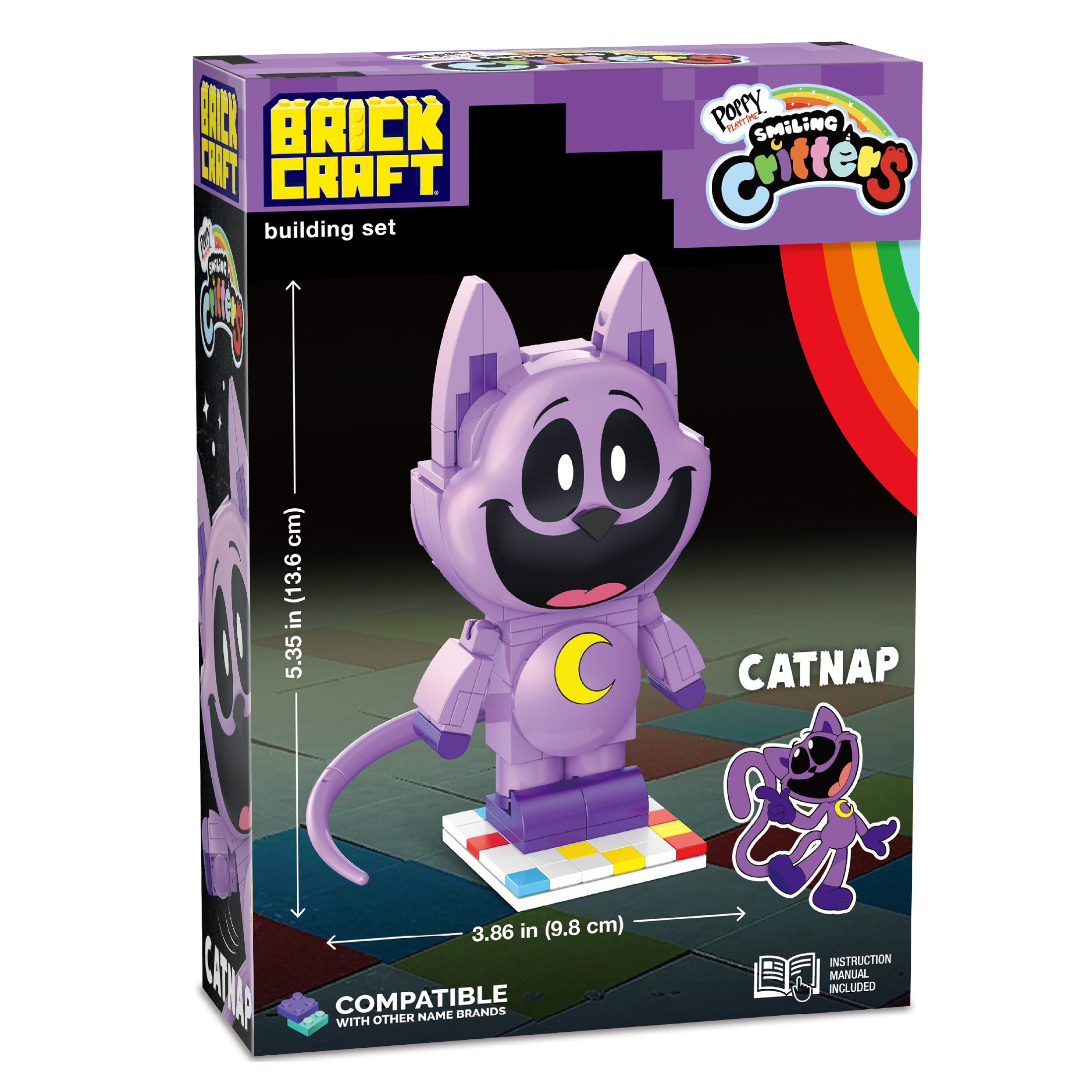 Brickcraft Smiling Critters CatNap - Lavender - 72407PPT