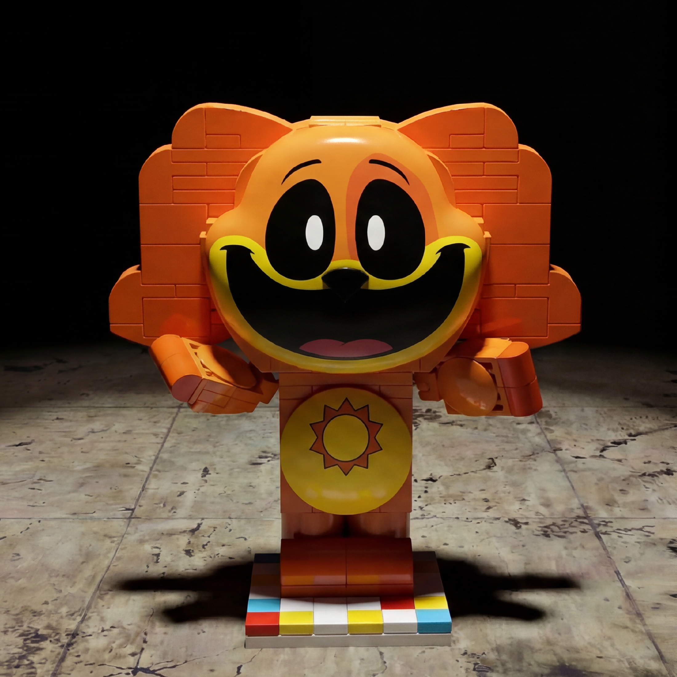 Brickcraft Smiling Critters DogDay Bright Orange Toy - 72408PPT