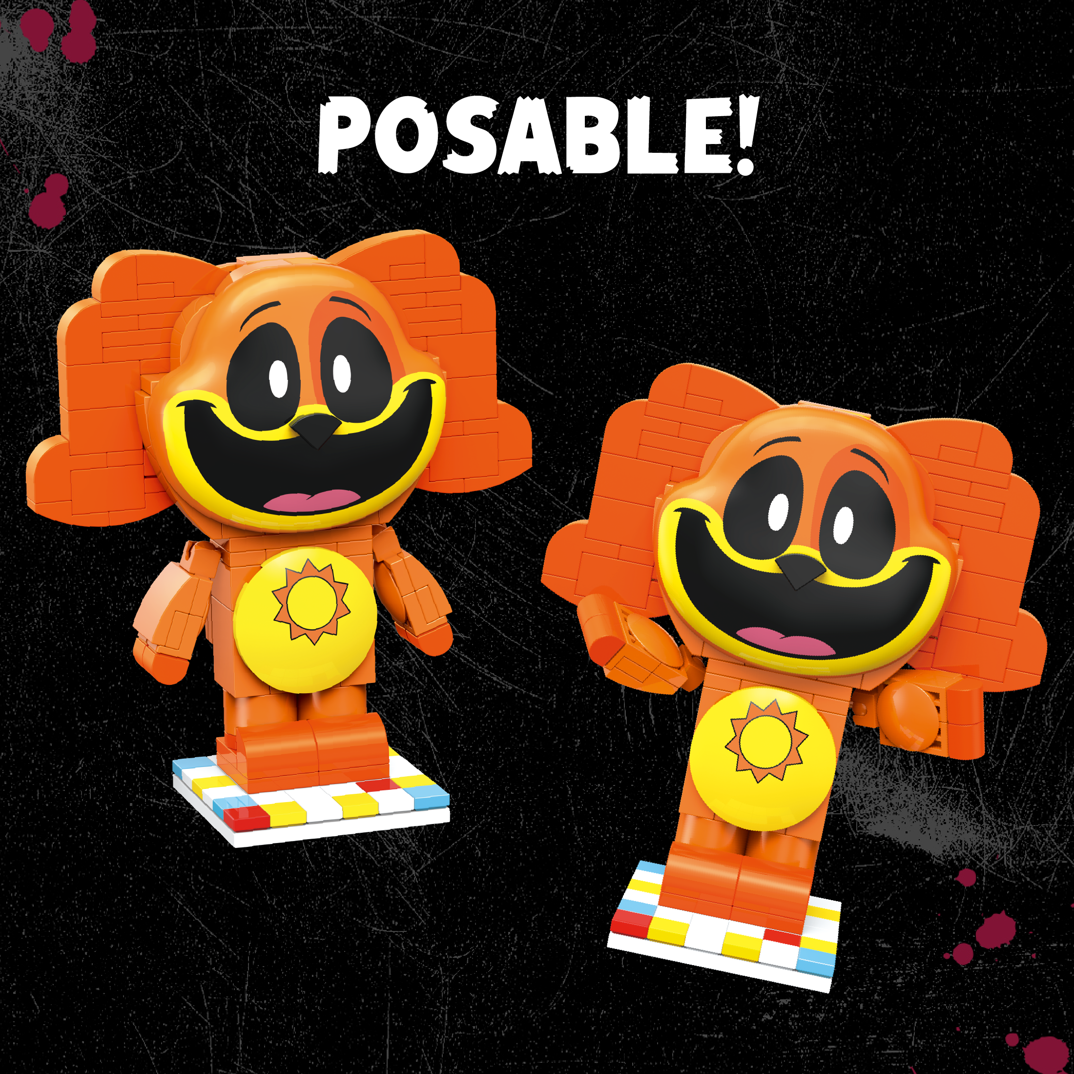 Brickcraft Smiling Critters DogDay Bright Orange Toy - 72408PPT