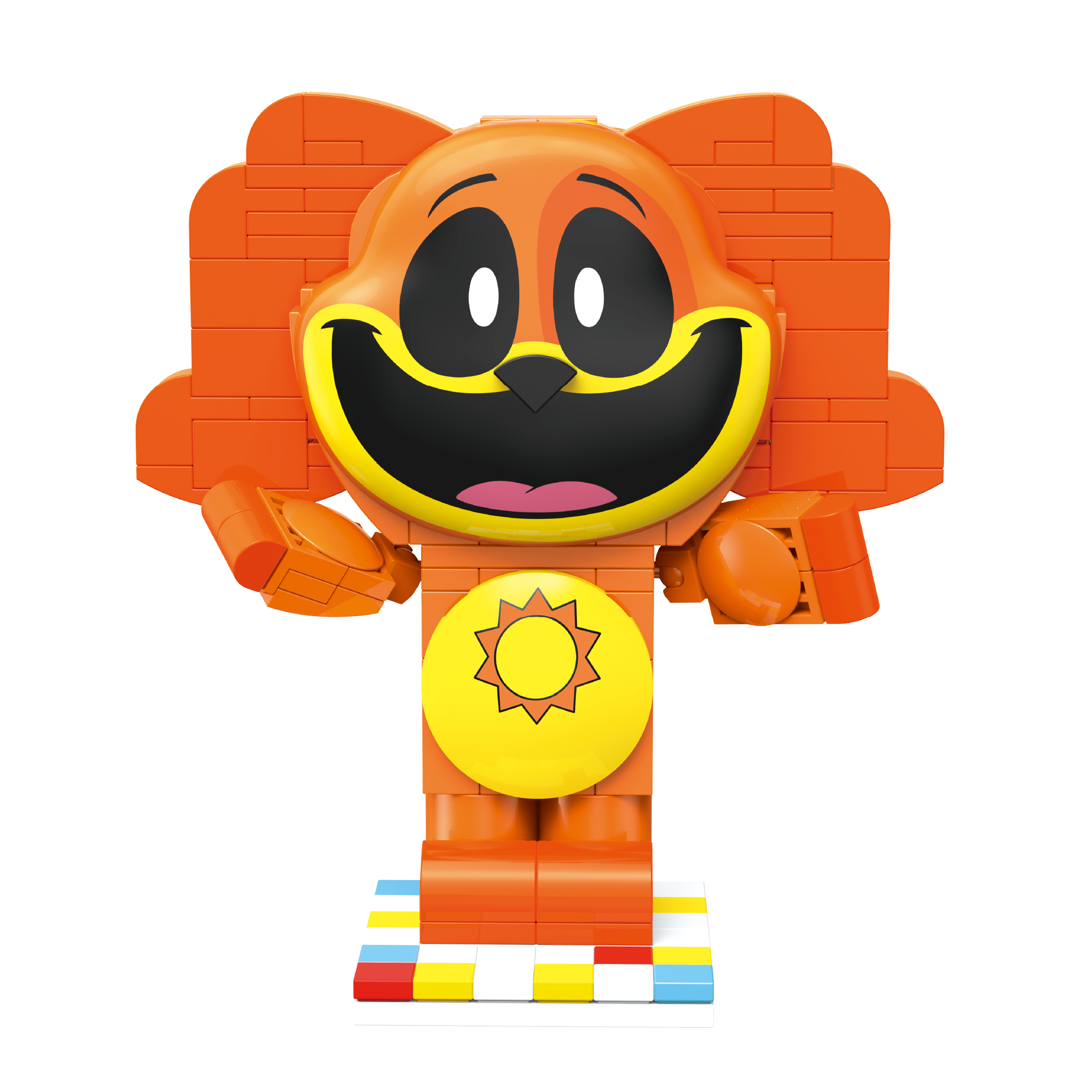 Brickcraft Smiling Critters DogDay Bright Orange Toy - 72408PPT
