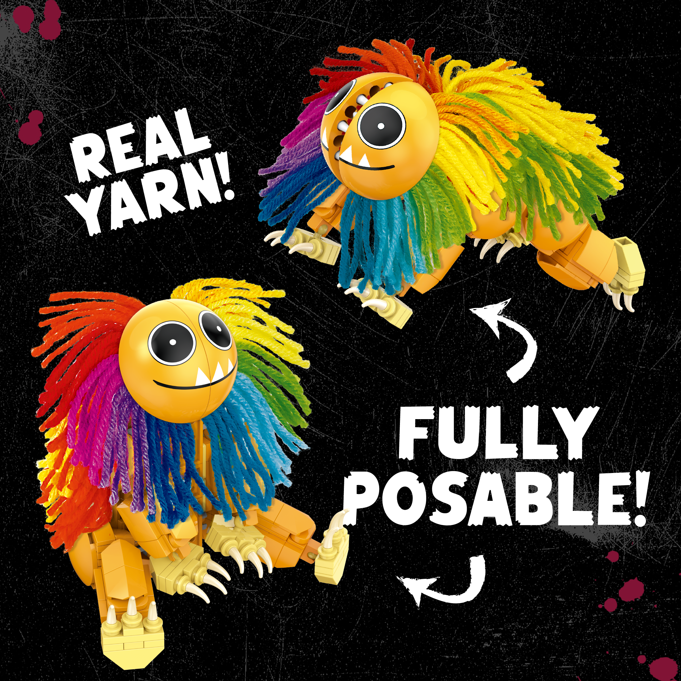 Brickcraft Yarnaby Posable Lion Brick Set – 268 Pieces – 72680PPT