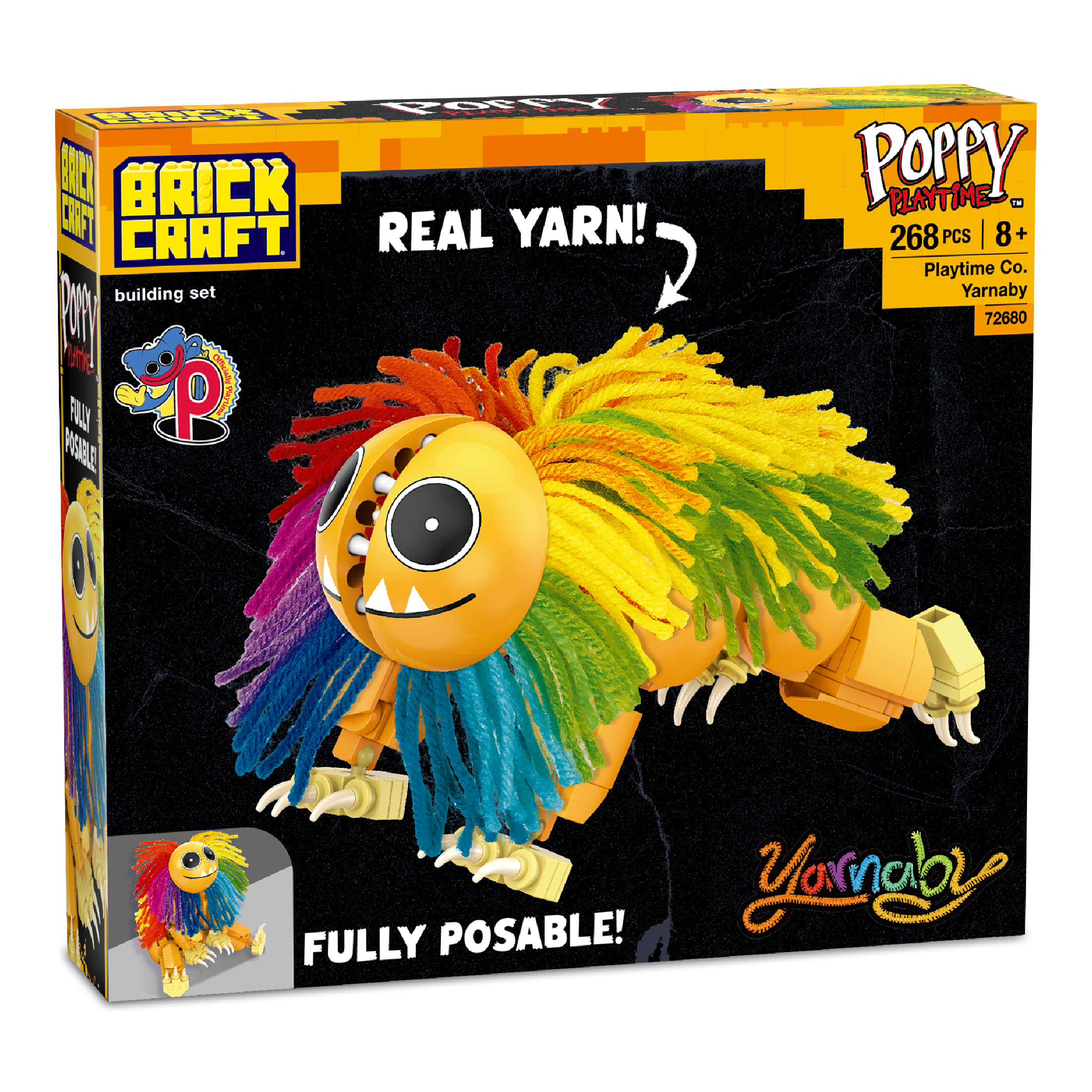 Brickcraft Yarnaby Posable Lion Brick Set – 268 Pieces – 72680PPT