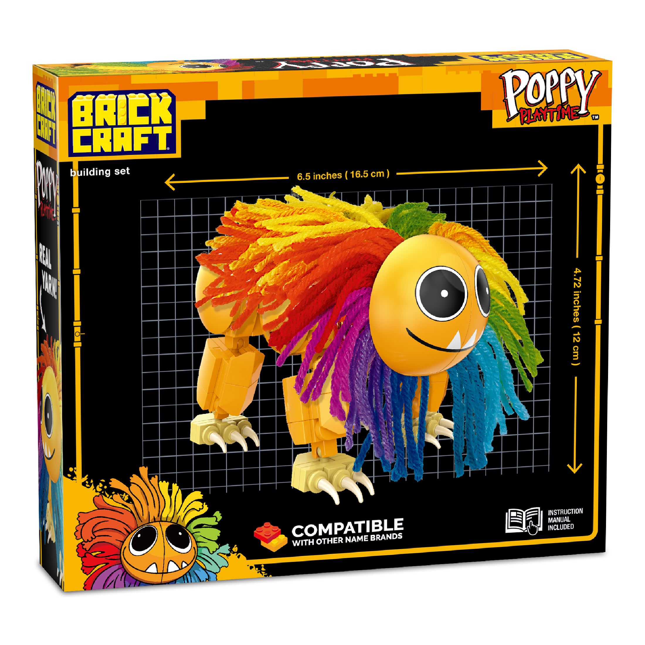 Brickcraft Yarnaby Posable Lion Brick Set – 268 Pieces – 72680PPT