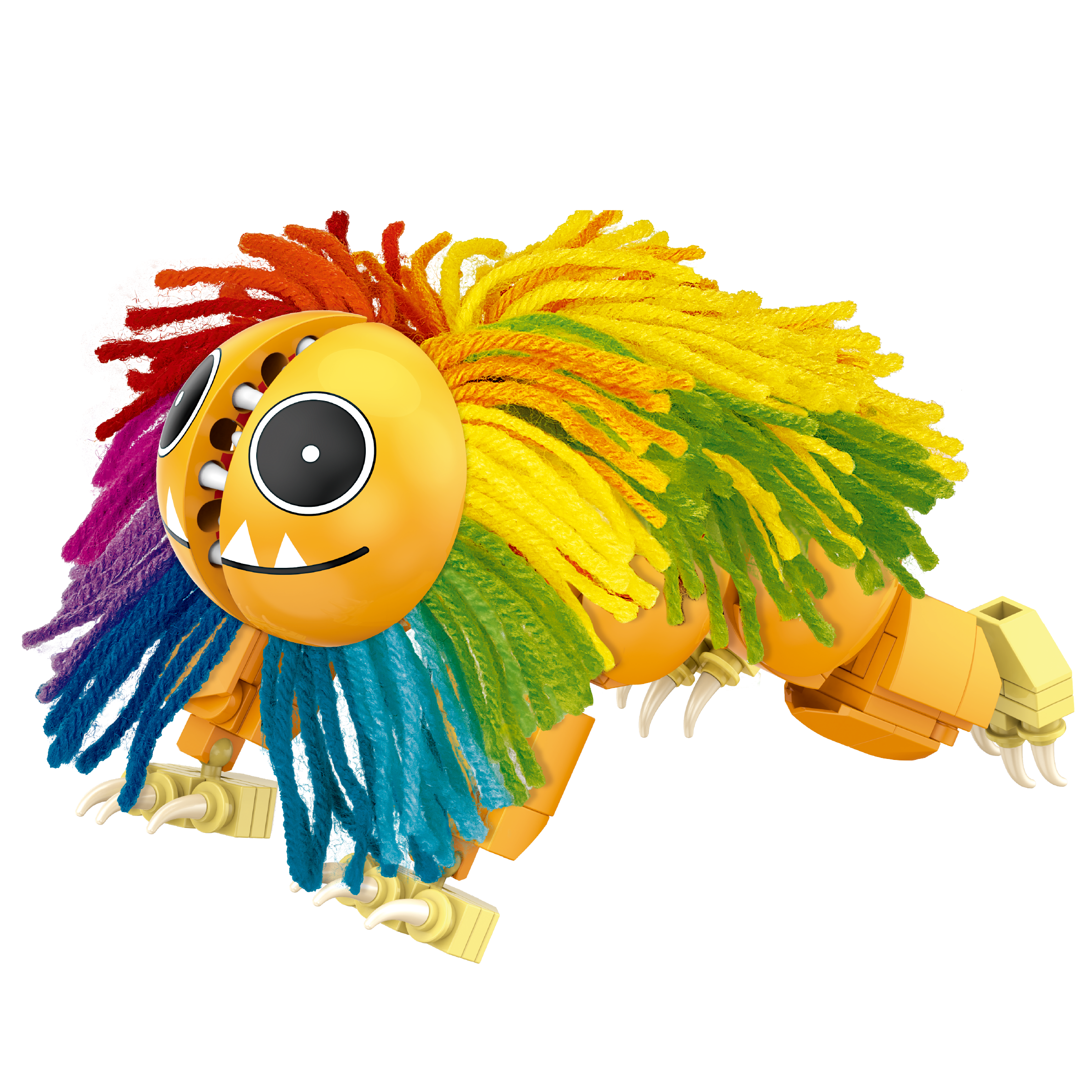 Brickcraft Yarnaby Posable Lion Brick Set – 268 Pieces – 72680PPT