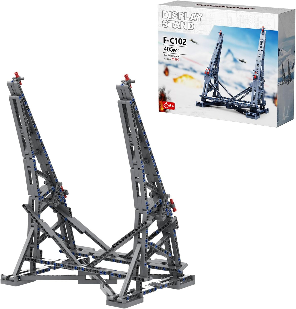 Buildable Vertical Display Stand for LEGO Millennium Falcon 75192-Bricking Lebanon