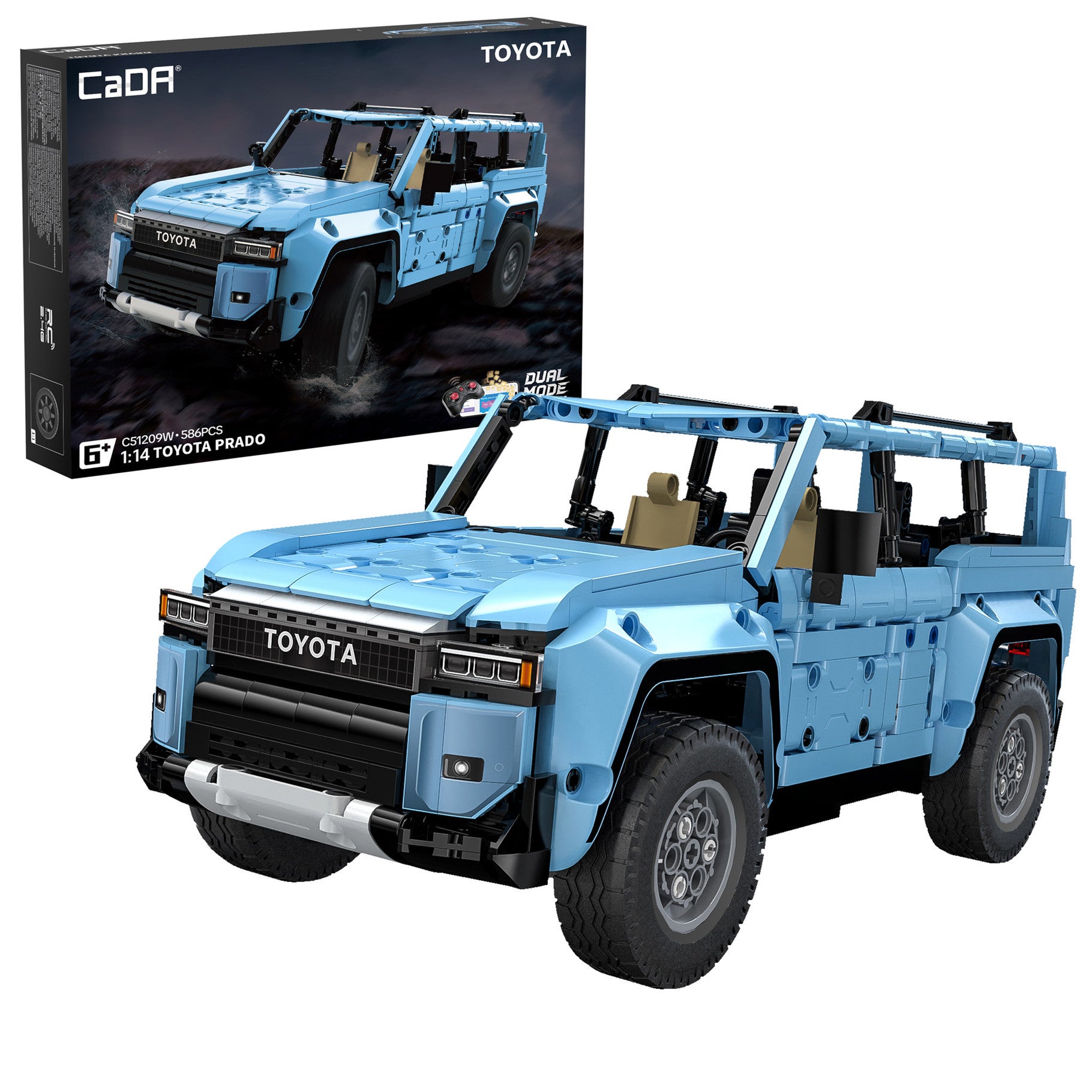 CaDA Toyota Prado 1:14 C51209W brick-built vehicle model