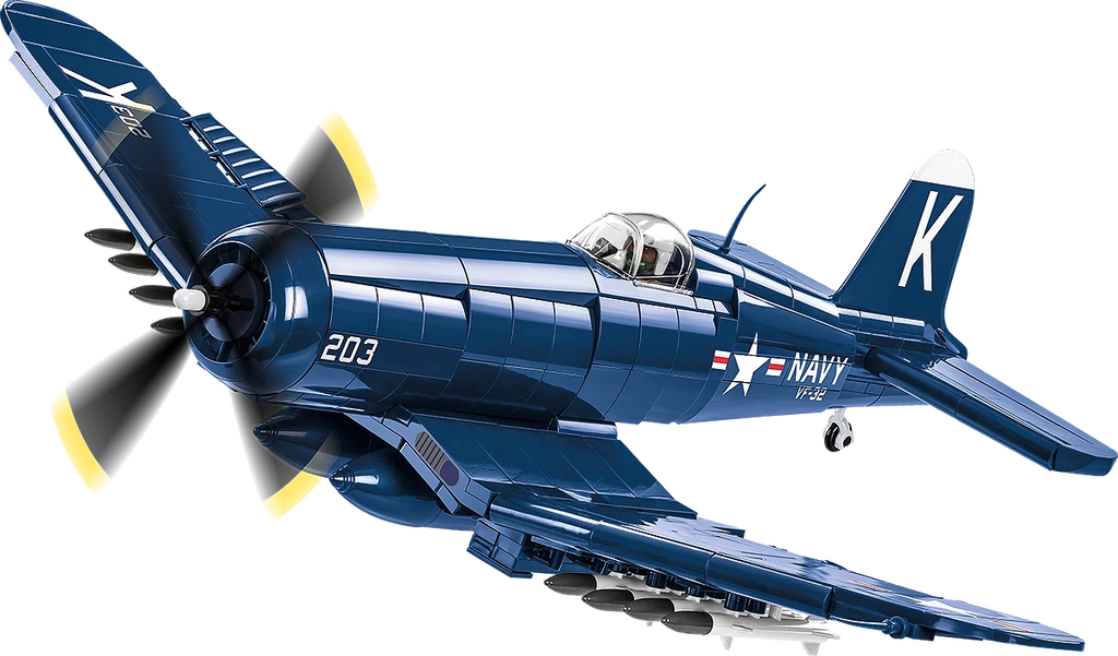 COBI F4U-4 Corsair Korean War Fighter Aircraft 2417-Bricking Lebanon