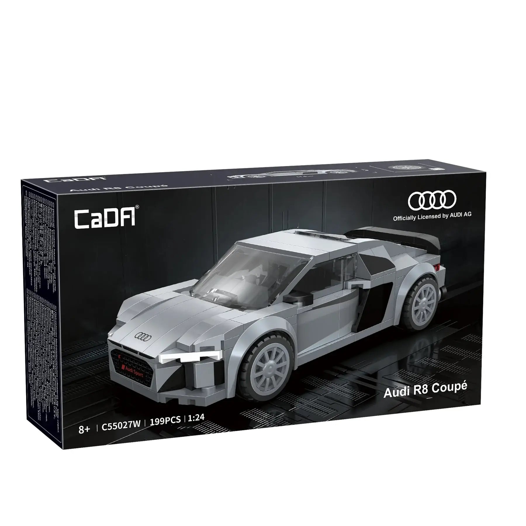CaDA - Audi R8 Coupe - 1:24 Scale - 199 Pieces - C55027W