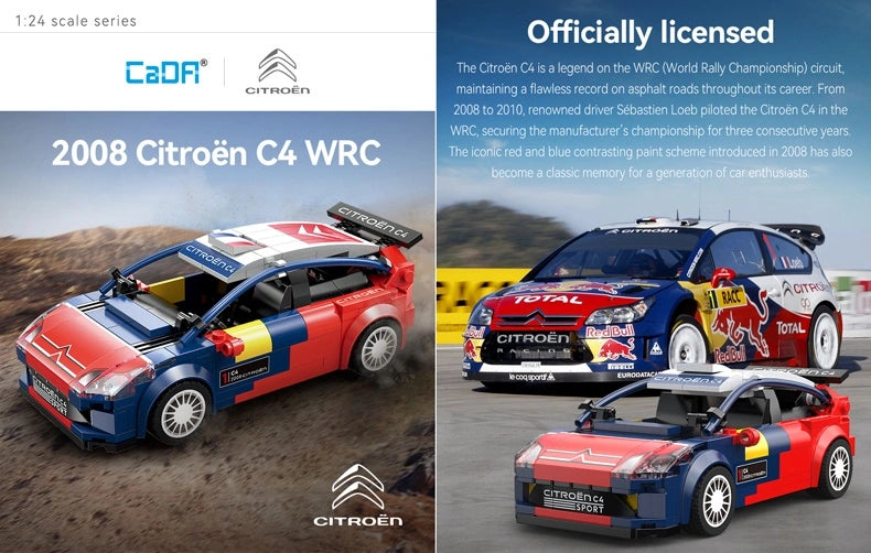 CaDA Bricks - Citroën C4 WRC 1/24 Scale - C55033W