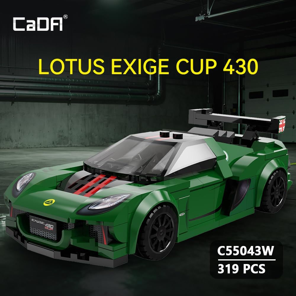 CaDA Lotus Exige Cup 430 Building Blocks Car, 1:24 Scale C55043W