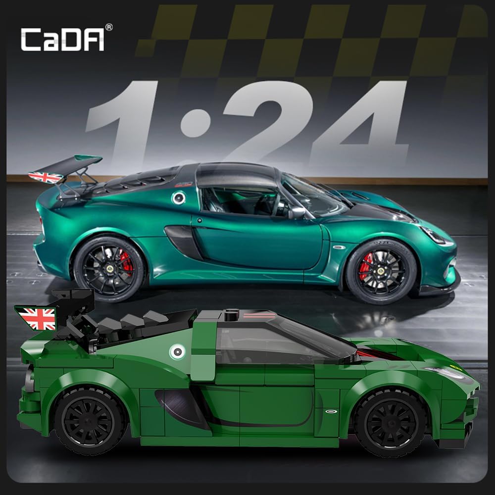 CaDA Lotus Exige Cup 430 Building Blocks Car, 1:24 Scale C55043W
