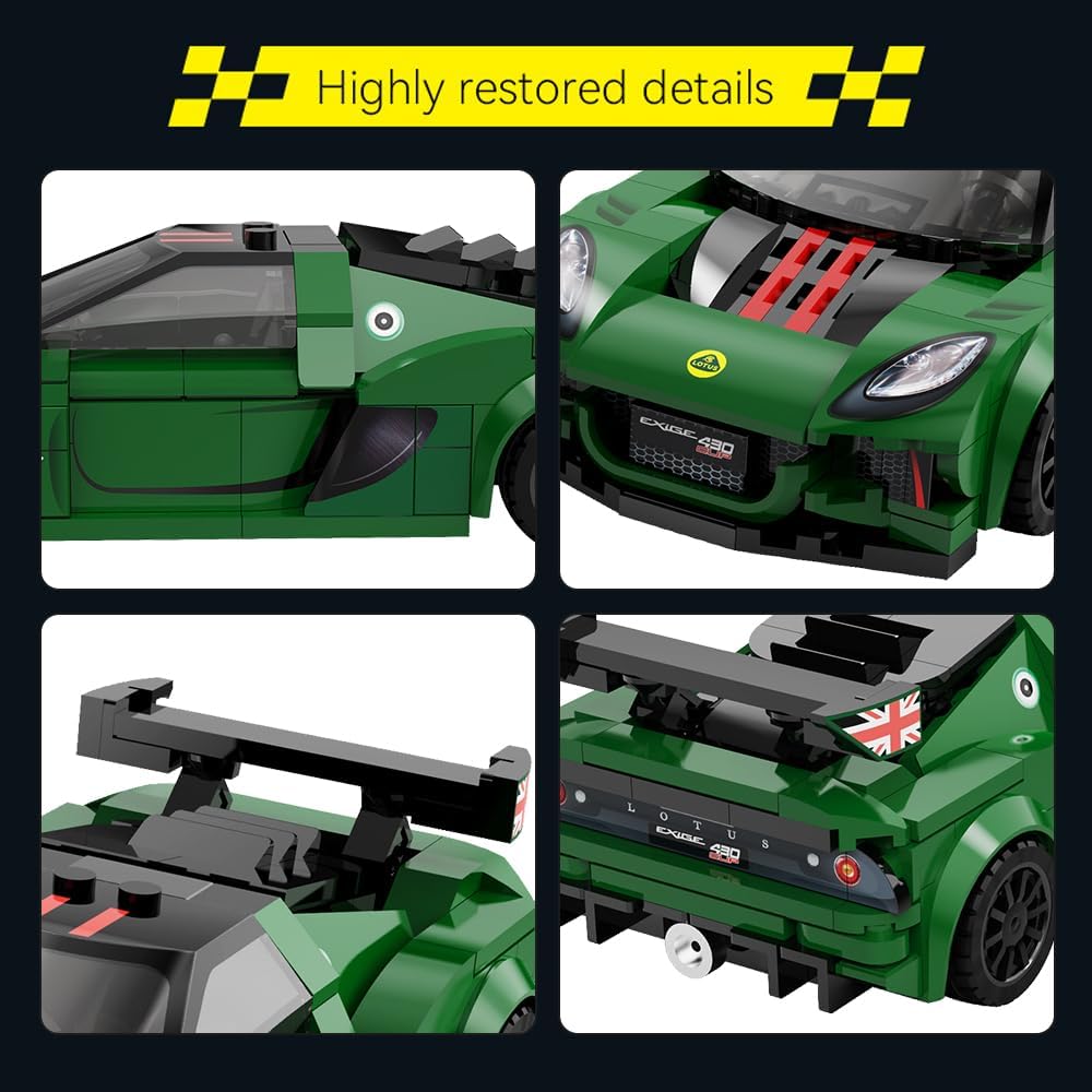 CaDA Lotus Exige Cup 430 Building Blocks Car, 1:24 Scale C55043W