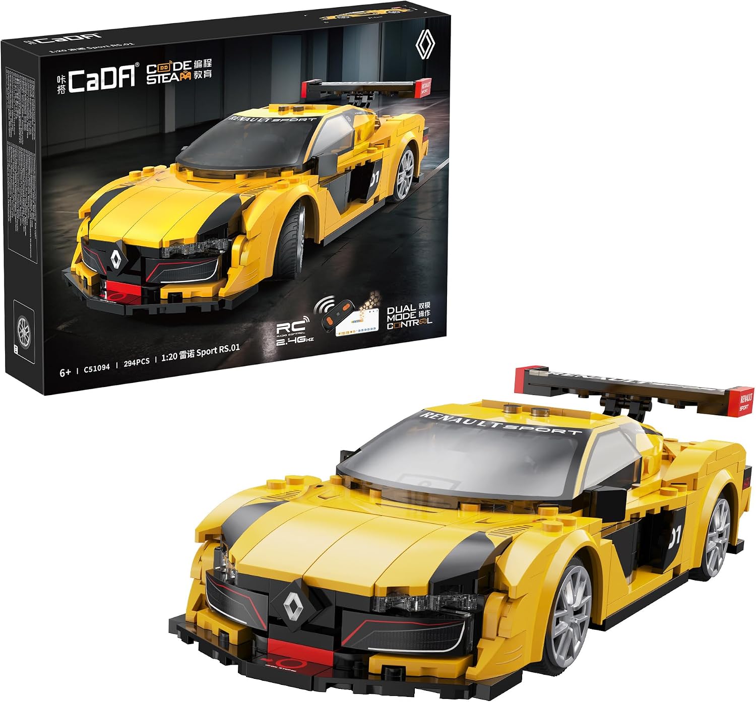 CaDA Renault Sport RS.01 - 294 Piece Brick Model Kit C51094W
