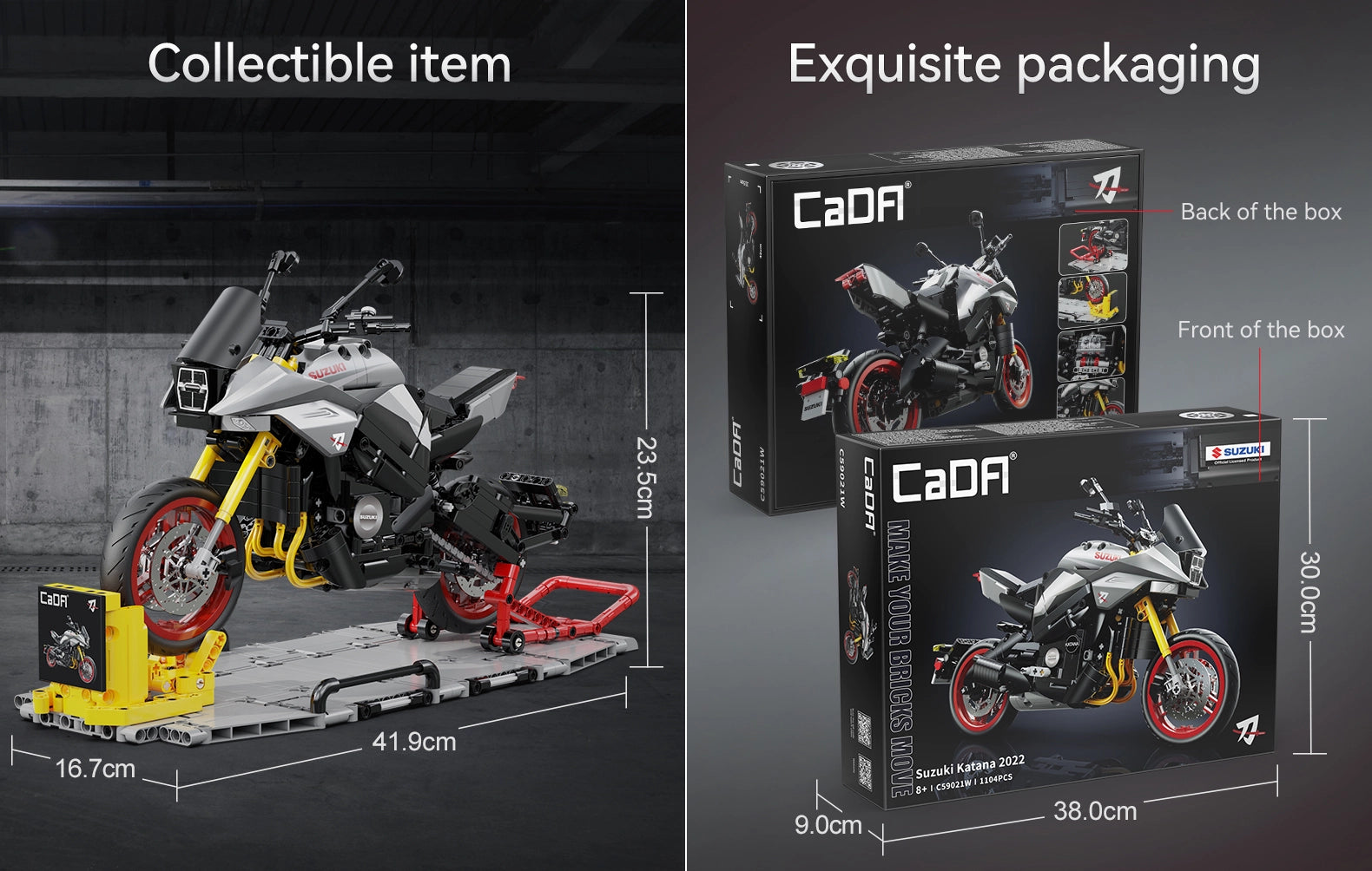 CaDA Suzuki Katana 1/6 Scale Model Collectible – C59021W