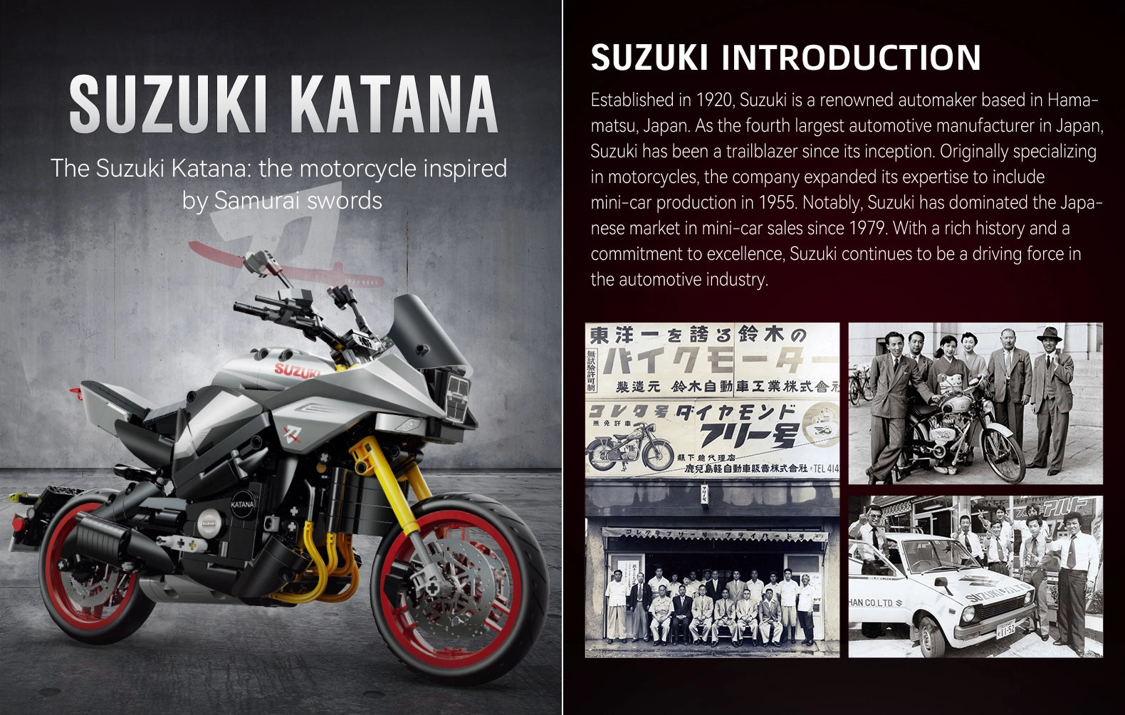 CaDA Suzuki Katana 1/6 Scale Model Collectible – C59021W