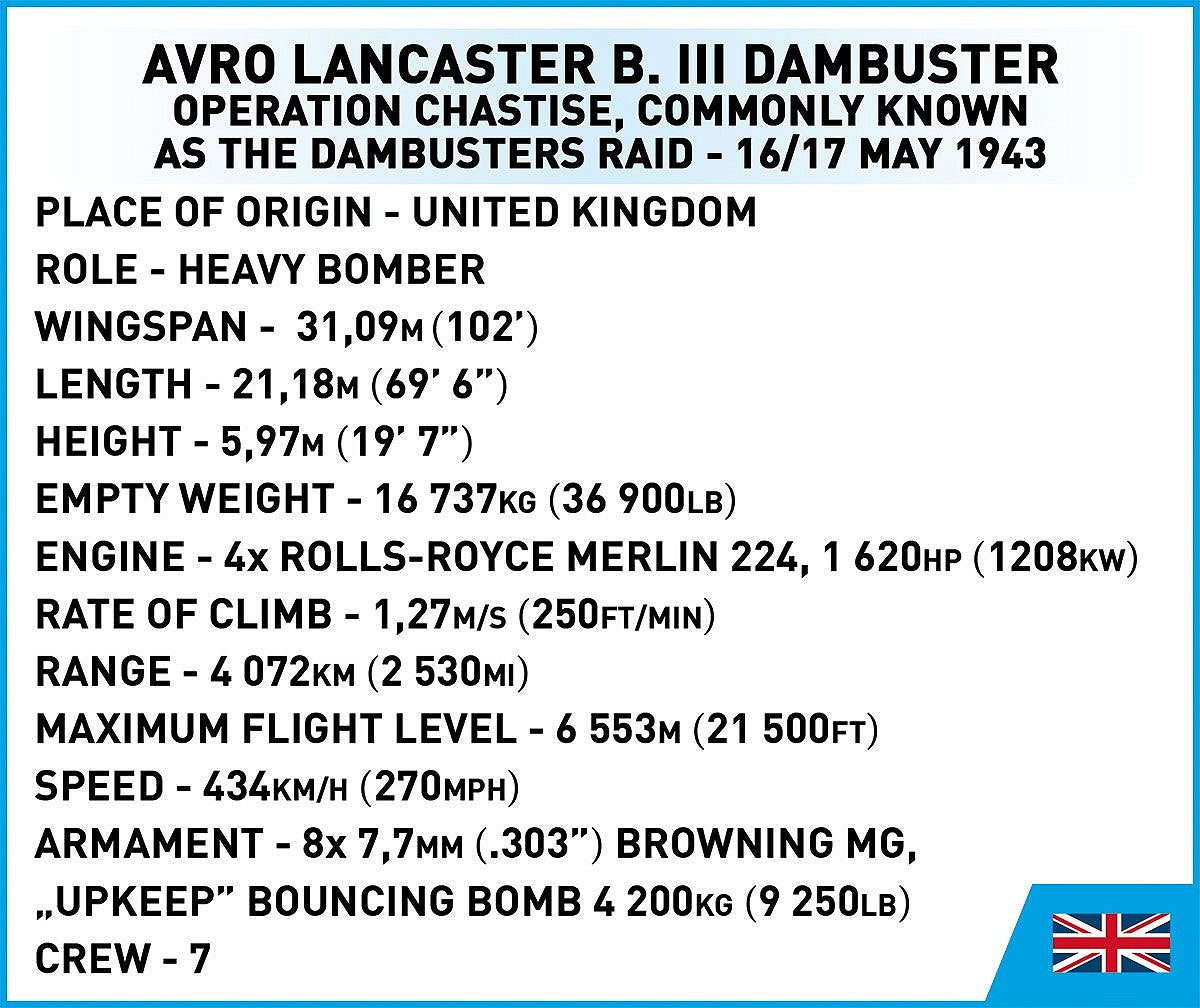 Cobi - Avro Lancaster B III Dambuster Executive Edition - COBI-5758