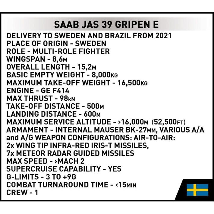 Cobi - Saab JAS 39 Gripen E - COBI-5820