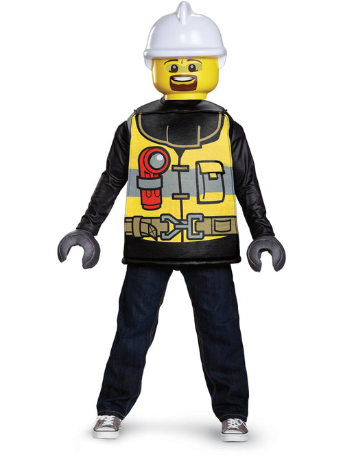 Boy's Classic LEGO Firefighter Costume